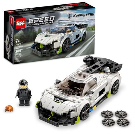 LEGO Speed Champions Koenigsegg Jesko 76900 Racing Sports Car Toy with Driver