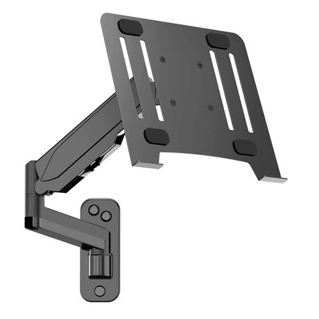 Laptop Wall Mount, 2-in-1 Gas Spring Wall Holder with Laptop Tray for 12"-17"