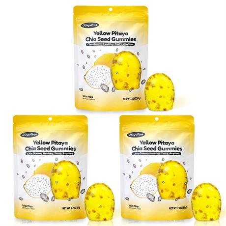 Christmas Chia Seed 4D Fruit Gummy Candy Variety Pack – Individually Wrapped,