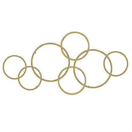 Belle Maison 40-in. Connected Circles Metal Wall Decor, Gold