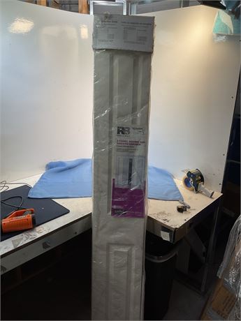 2 panel round top smooth molded closet bifold door