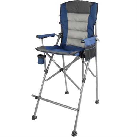 Extra Tall Folding Chairs for Adults 330lbs, Portable Bar Height Foldable