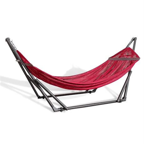 Best Home Fashion Hammock with Collapsible Steel Stand 450 lbs Capacity &