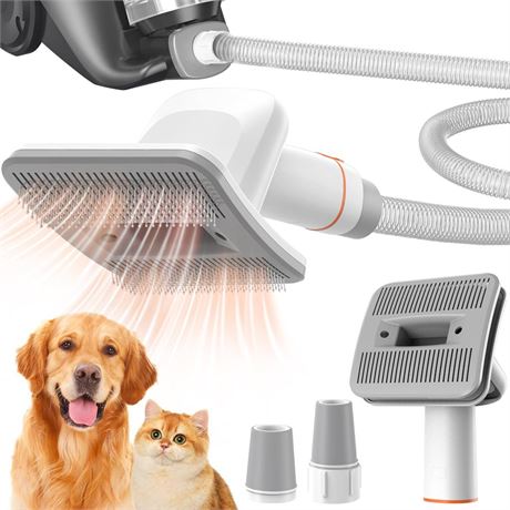 OFFSITE Afloia Innovative Pet Grooming Kit: Dog Brush Vacuum Attachment, Cat