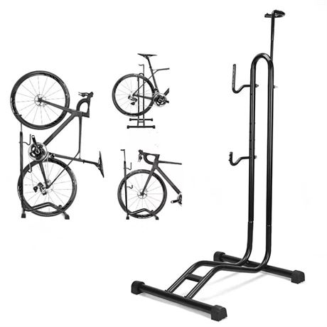 Bike Stand Floor Stand Bicycle Type Parking Rack Vertical Bracket for Bicycles,