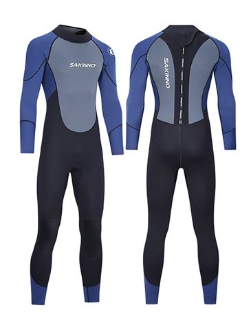 3MM Neoprene Wetsuit Men Full Body Diving Suit One Piece for Men Snorkeling