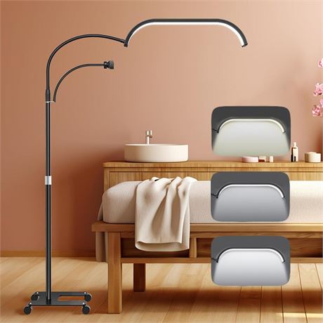 Eyelash LED Floor Light Estheticians Light, Flexible Bracket Tattoo Light, Pmu