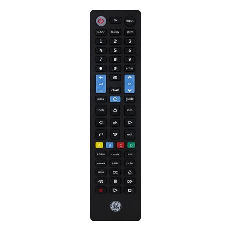 GE 4 Device Universal TV Remote Control  Samsung Direct Replacement  44235