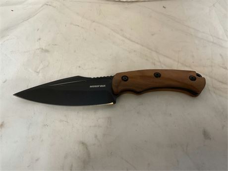 Mossy Oak 8.5-inch Full-tang Fixed Blade Knife with Sheath, Stainless Steel
