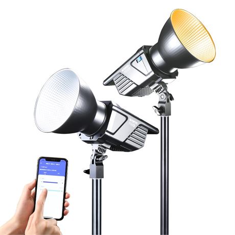 Sutefoto 230W LED Video Light 2700K-6500K Bi-Color Continuous Lighting, 68400