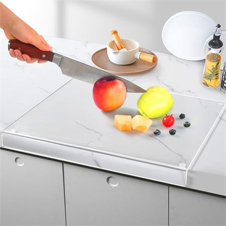 Cutting Boards for Kitchen Acrylic Cutting Boards with Counter Lip Non Slip