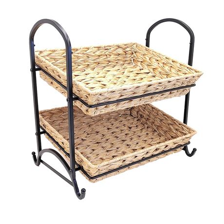 Stackable Candy Display Rack wtih Rattan|Stackable Candy
