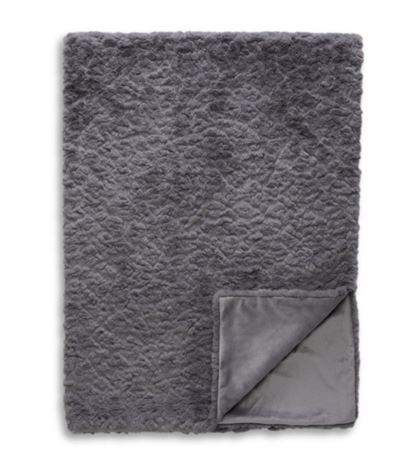 Hudson Park Collection Sheepskin Faux Fur Throw Blanket - Exclusive