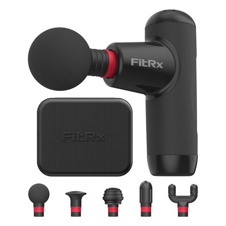 FitRx Mini Pro Neck and Back Massager, Handheld Deep Tissue Muscle Massage Gun