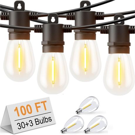 Svater LED Outdoor String Lights one hundred twenty FT, Patio Lights with