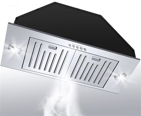 Range Hood Insert 30 Inch, 800 CFM, Ultra-Quiet, 3-Speed Vent Hood,