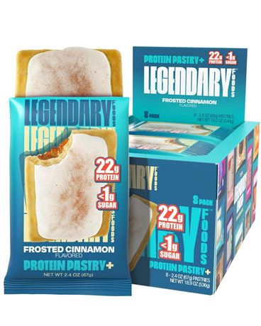 Legendary Foods 22g Protein Pastry 0g Added Sugar, Low Carb, Gluten Conscious,