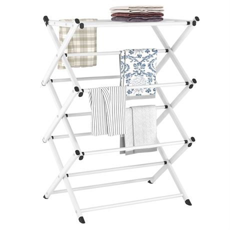 Household Indoor Folding Clothes Drying Rack, Dry Laundry and Hang