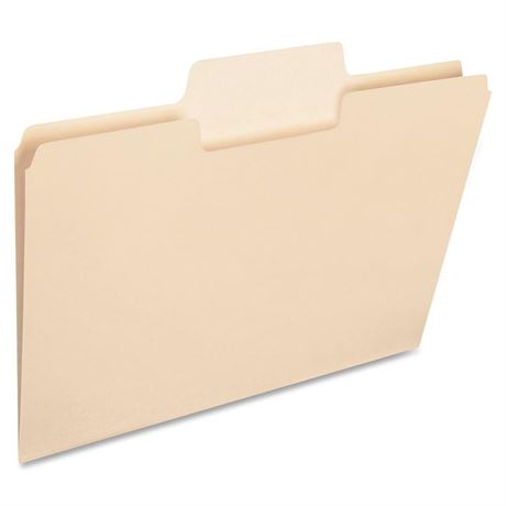 Smead SuperTab Heavyweight File Folder, Oversized 1/3-Cut Tab, Letter Size,