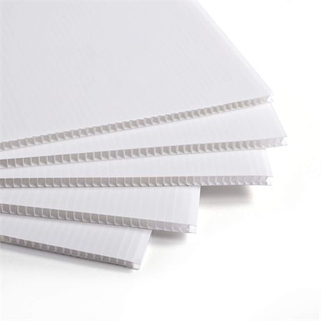 Corrugated Plastic Sheet for Indoor and Outdoor Use - 3/16 Inch Thick Poster
