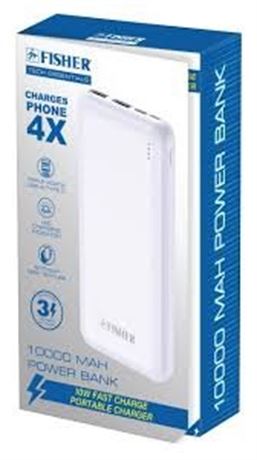 The Fisher Tech Essentials 10000mAh Power Bank