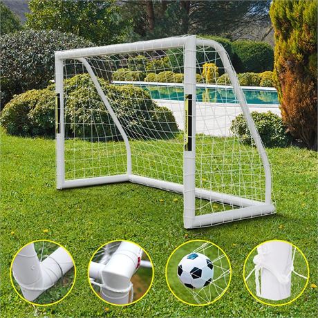 Soccer Goal 12x6FT/8x6FT/6x4FT Soccer Net Goal for Backyard with Carry Bag