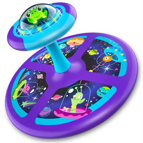 MindSprout Light-Up Space Twister | 360° Sit Twist and Spin, Toddler Toys Age