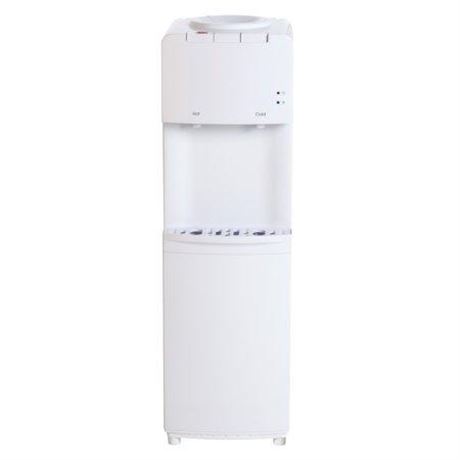 Great Value Top Loading Hot  Cold Temperature Water Dispenser  White Water