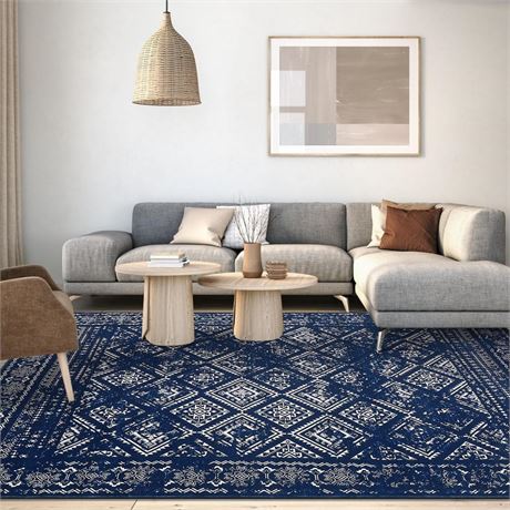 Area Rug 8x10 Washable Rugs for Living Room Soft Large Area Rug Non Slip