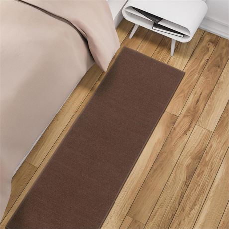 Machine Washable Modern Solid Design Non-Slip Rubberback 2x6 Traditional Runner