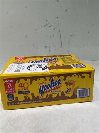 Yoo-hoo Chocolate Drink Boxes, Chocolate, 6.5 Oz Box, 40/Carton 072350000542 -