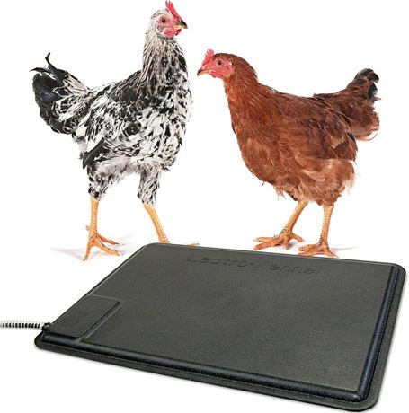 K&H Pet Products Thermo-Chicken Heated Pad, Black, 12.5 Inches X 18.5 Inches
