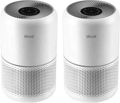 2 PACK LEVOIT Air Purifier for Home Allergies Pets Hair in Bedroom, Covers Up