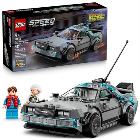LEGO Speed Champions Time Machine from Back to the Future Building Toy for Kids