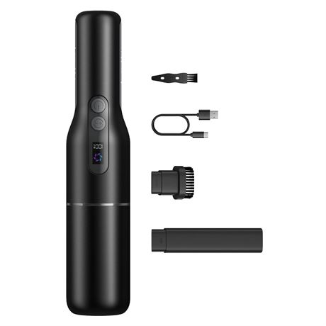 Fanttik Slim V7 Pocket Car Vacuum, 1 Lb Handheld Cordless with Smart LED