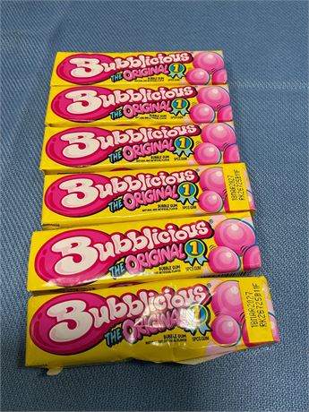 Bubblicious Original Bubble Gum, 5 CT, 1.37 Oz (6PACK)