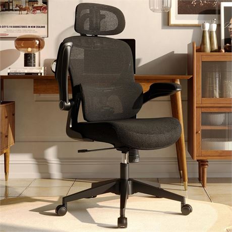 Ergonomic Mesh Office Chair, High Back Desk Chair with Adjustable Lumbar