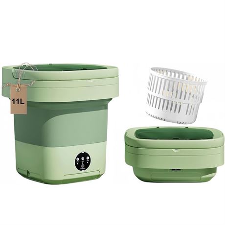 Portable Washing Machine,Mini Washer,11L Upgraded Large Capacity Foldable
