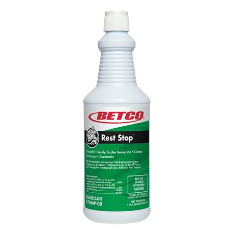 (Pack Of 11) Betco® Rest Stop™ Restroom Cleaner, Citrus Floral Fresh, 1-Quart