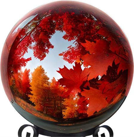 12 Inch Stainless Steel Gazing Globe,v2croft Hollow Ball Mirrored Surface