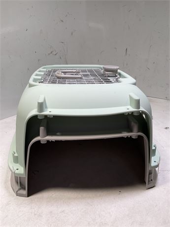Vibrant Life 2-Door 24" Plastic Portable Kennel for Dogs, Green