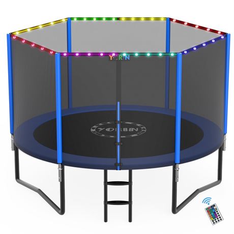 YORIN Trampoline for 2-3 Kids, 8FT 10FT 14FT 12FT Trampoline for Adults with