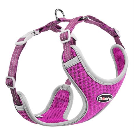 ThinkPet Reflective Breathable Soft Air Mesh No Pull Puppy Choke Free Over Head