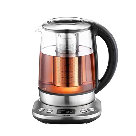 OFFSITE Mecity Electric Glass Tea Maker With Temperature Control and Infuser - L