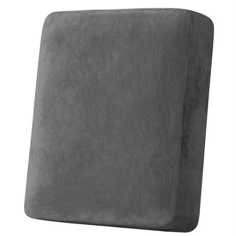H.VERSAILTEX Velvet Stretch Couch Cushion Cover Plush Cushion Slipcover for