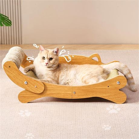 Cat Scratcher & Cats Scratch Pad with Sisal Ball – All-in-One Cats Couch