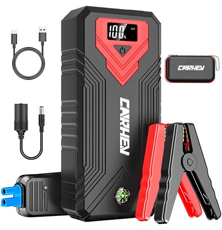 3000A Jump Starter, 24000mAh Car Battery Jump Starter (up to 8.0L Gas and 8.0L