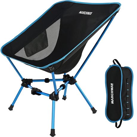 MARCHWAY Lightweight Folding Camping Chair, Stable Portable Compact for Outdoor