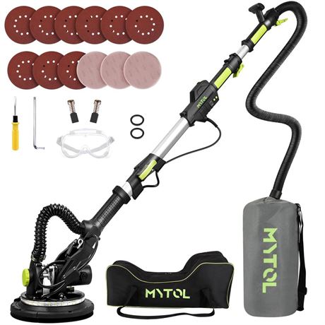 MYTOL Drywall Sander, 7.2A Electric Drywall Sander with Vacuum Dust Collection,