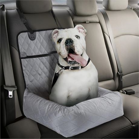 Comfortable Dog Car Seat for Small/Medium Dogs, Adjustable & Washable Dog Car